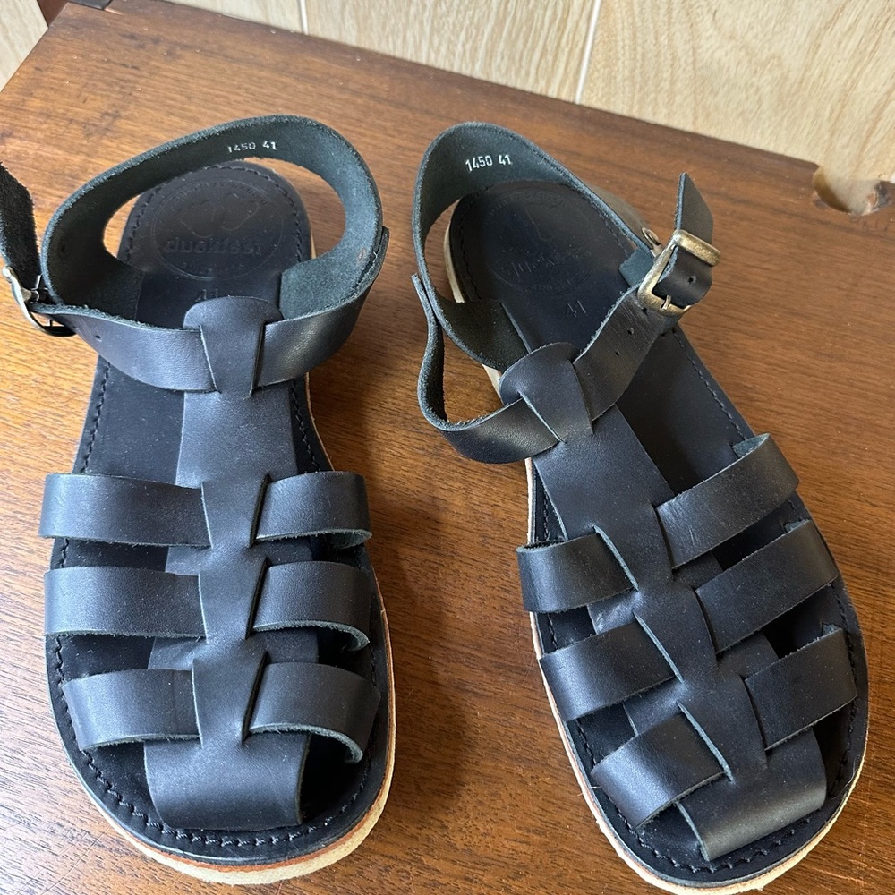Duckfeet Ringkøbing sandals, fisherman, black size 42 (women’s 11 or men’s 9)